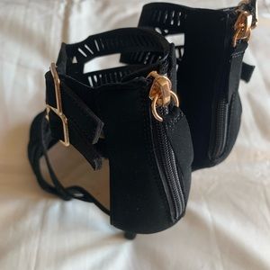 Charlotte Russe Shoes - Black Strappy Heels Charlotte Russe Shoes - Black Strappy Heels
